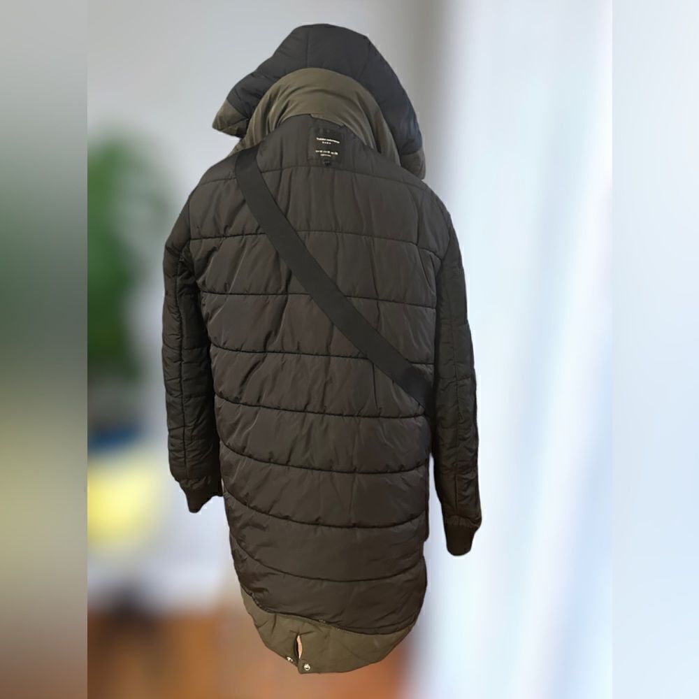 Zara Outerwear Hooded Winter Snow Ski Quilted Parka Size M - Picture 14 of 16